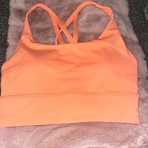 An Orange Lululemon Bra/Top